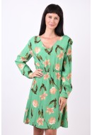Dress Vero Moda Vmbetty Short Green Bee Flower